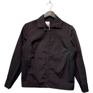 Vintage Full Zip Collared Bomber Light Jacket Small